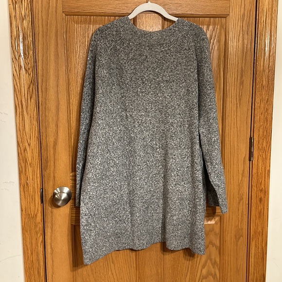 Women's Charcoal Gray, Soft V-Neck Tunic Sweater - A New Day™ with ribbi… - Picture 12 of 12